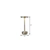11" Silver Round Table Lamp
