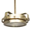Gold Metal Dimmable Chandelier With Gold Shades