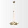 Gold Metal Dimmable Chandelier With Gold Shades