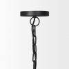 Black Metal Single Ceiling Light With Black Shades