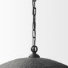 Black Metal Single Ceiling Light With Black Shades