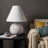 25" Tan Novelty Table Lamp With Bell Shade