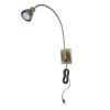 30" Antiqued Brass Metal Spotlight Wall Sconce