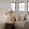 30" Silver Metal Spotlight Wall Sconce