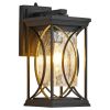 Black Transparent Outdoor Hanging Light