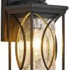 Black Transparent Outdoor Hanging Light