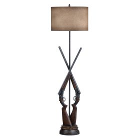 66" Double Barrel Floor Lamp