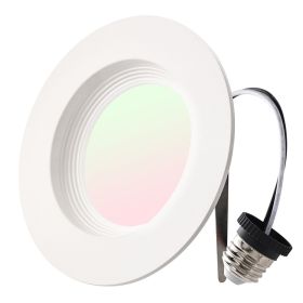 10 Pack LED Recessed Lighting, 4 Inches, Retrofit Can Lights, 750 LM 9W 120V, Selectable 5CCT 2700K/3000K/3500K/4000K/5000K, 10% to 100% Dimmable