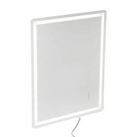 LED Bathroom Mirror, 28" x 36" LED Bathroom Vanity Mirror with Frontlit and Backlit, Anti-Fog Memory Mirror with Lights