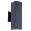 12in Outdoor Wall Lights 2 Packs,Modern Square Outdoor Porch Light