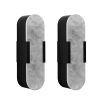 13.8" Natural Marble Wall Sconce, Black Sconces Set of Two, Indoor Modern Bathroom Sconces Wall Lighting for Living Room, Bedroom, Hallway, Stairs