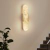 19.7 Inch Natural Marble Gold Wall Sconces Set of Two