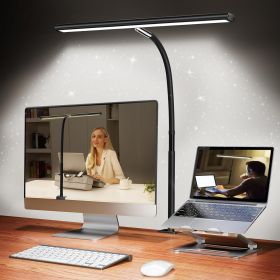 LED Desk Lamp With Stepless Dimming And Flexible Gooseneck