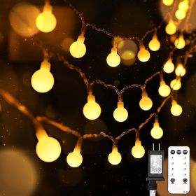 String Lights for Bedroom, 99ft 300 Led Connectable Globe String Lights Indoor