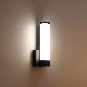 12 Inch Black Modern LED Wall Sconce 12W