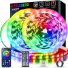 100 Ft RGB LED Strip Lights with App and Remote -Music Sync - 2 Rolls 50ft