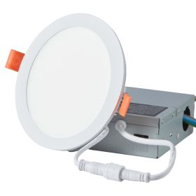 12 Pack 6 Inch LED Canless Wafer Ceiling Lights 5CCT with Junction Box