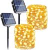 Solar Fairy Lights, 2-Pack Total 80FT 240LED Solar String Lights Outdoor