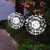 2 Pack Solar Decorative Firework Stake Lights 180 LED