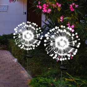2 Pack Solar Decorative Firework Stake Lights 180 LED