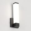 Dimmable Wall Lights for Bedroom Modern Black Indoor LED Hallway Sconces Corner Light 12" Inch Height 12W 4000K Bedside Stair Sconces Wall Lighting La
