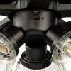 52" Bronze Transitional Ceiling Fan, 5 Reversible Blades, 3 LED Bulbs Included