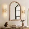 Gold Hardwired Wall Sconces With Clear Glass