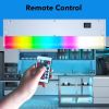 Smart Under Cabinet Lights Hardwired White and Color Changing Dimmable Undermount Light Work with Alexa Google App Remote Control. Direct Wire Under t