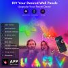 20 Pack Triangular RGB LED Wall Panels With Smart App  Remote and Music Sync