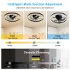 Smart Flush Mount Ceiling Fan with Light – 20-inch Integrated LED Chandelier with 5 Invisible Blades, Remote Control & Timer, Dimmable Lighting