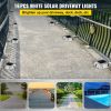 Driveway Lights 16-Pack Solar Driveway Lights Bright White with Screw Solar Deck Lights Outdoor Waterproof Wireless Dock Lights 6 LEDs for Path Warnin