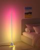 Smart RGB LED Corner Floor Lamp, Bright Standing Lamps for Living Room with APP and Remote,Modern Floor Lamp with Music Sync and 16 Million Colors