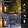 2 Pack Outdoor Wall Lights, Modern Matte Black Exterior Wall Lantern with Glass Shade and E26 Socket, Wall Mounted Porch Lights for Patio, Front Door