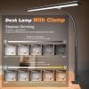 LED Desk Lamp With Stepless Dimming And Flexible Gooseneck