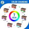 Color Changing Solar Deck Lights, 16 Pack Waterproof LED Lights for Decks,Stairs,Fences,Yards and Patios