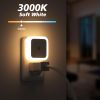8 Pack Plug In LED Night Lights With Dusk To Dawn Sensor Warm White