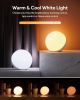 Smart Table Lamp, Dimmable Desk Lamp with App/Voice Control, LED RGB Color Changing Touch Lamp, Night Lamp for Bedroom Compatible with Alexa