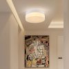 12 Inch LED Ceiling Light, 24W Flush Mount Ceiling Light,Round Low Profile Ceiling Lights for Bedroom, Living Room, Dining Room(White)