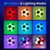 RGB Soccer Ball Night Light, Smart LED Football Lamp with APP & Remote Control, 16M+ Colors Changing Desk Lamp with Music Sync, Timing Function