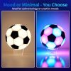 RGB Soccer Ball Night Light, Smart LED Football Lamp with APP & Remote Control, 16M+ Colors Changing Desk Lamp with Music Sync, Timing Function