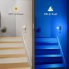 Blue Plug In LED Night Light 4 Pack With Light Sensor