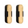 13.8" Natural Marble Wall Sconce, Black Sconces Set of Two, Indoor Modern Bathroom Sconces Wall Lighting for Living Room, Bedroom, Hallway, Stairs