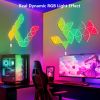 20 Pack Triangular RGB LED Wall Panels With Smart App  Remote and Music Sync