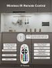 RGB Under Cabinet Lights with Remote, Dimmable Plug-in/Hardwired LED Light Bar for Kitchen Counter, 12 Inch, 3 Pack | Multi-Color Modes for Desk