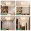 12 Inch LED Ceiling Light, 24W Flush Mount Ceiling Light,Round Low Profile Ceiling Lights for Bedroom, Living Room, Dining Room(White)