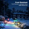 Solar Powered Diamond Garden Light Set of 4, 7-Color Auto-Changing Lighting