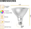 LED Par38 Flood Light Bulb Waterproof Outdoor, Color Changing Light, 30W=100W, Timing, 1800LM, Warm+Cool White