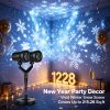 Outdoor Snowflake Projection Decor Light, Dual-Head Adjustable Projector Lamp, IP44 Weather-Resistant ABS Housing