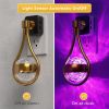 Night Lights Plug Into Wall: Star Projector RGB Night Light with 10 Color Change, Dusk to Dawn Sensor, 330°Rotating Globe Night Light for Bedroom