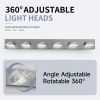 LED Modern Bathroom Vanity Light Fixtures, Dimmable Brushed Nickel Vanity Lights for Bathroom Lighting Fixtures Over Mirror